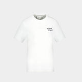 Handwriting Comfort T-Shirt - Maison Kitsune - Cotton - White/Black