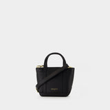 Fox Head Mini Shopping Bag - Maison Kitsune - Leather - Black