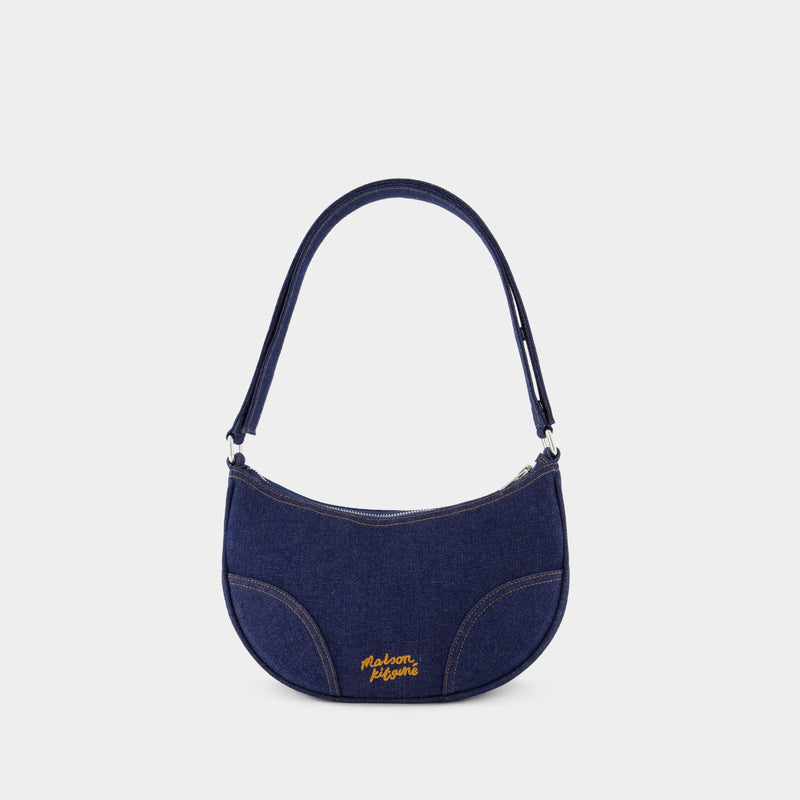 Boogie Moon Shoulder Bag - Maison Kitsune - Denim - Blue