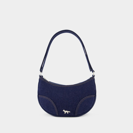 Boogie Moon Shoulder Bag - Maison Kitsune - Denim - Blue