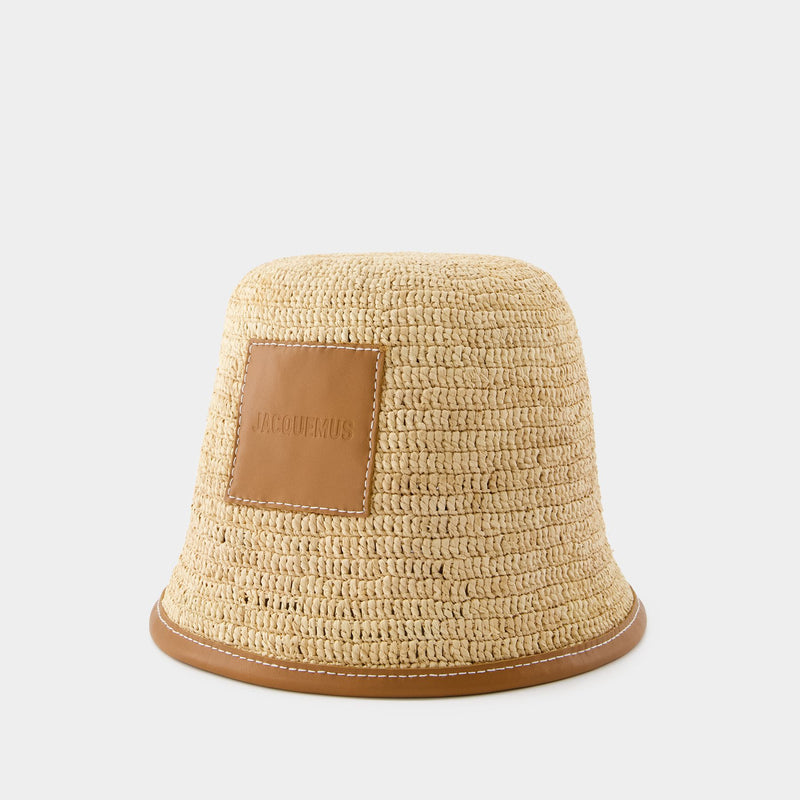 Soli Bucket Hat - Jacquemus - Raffia - Light Brown 2