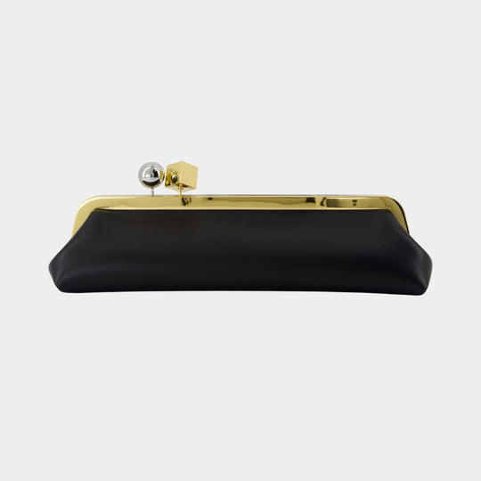 La Pochette Salon - Jacquemus - Leather - Black