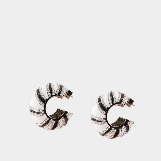 Les Boucles Zebra - Jacquemus - Metal - Black