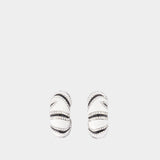 Les Boucles Zebra - Jacquemus - Metal - Black