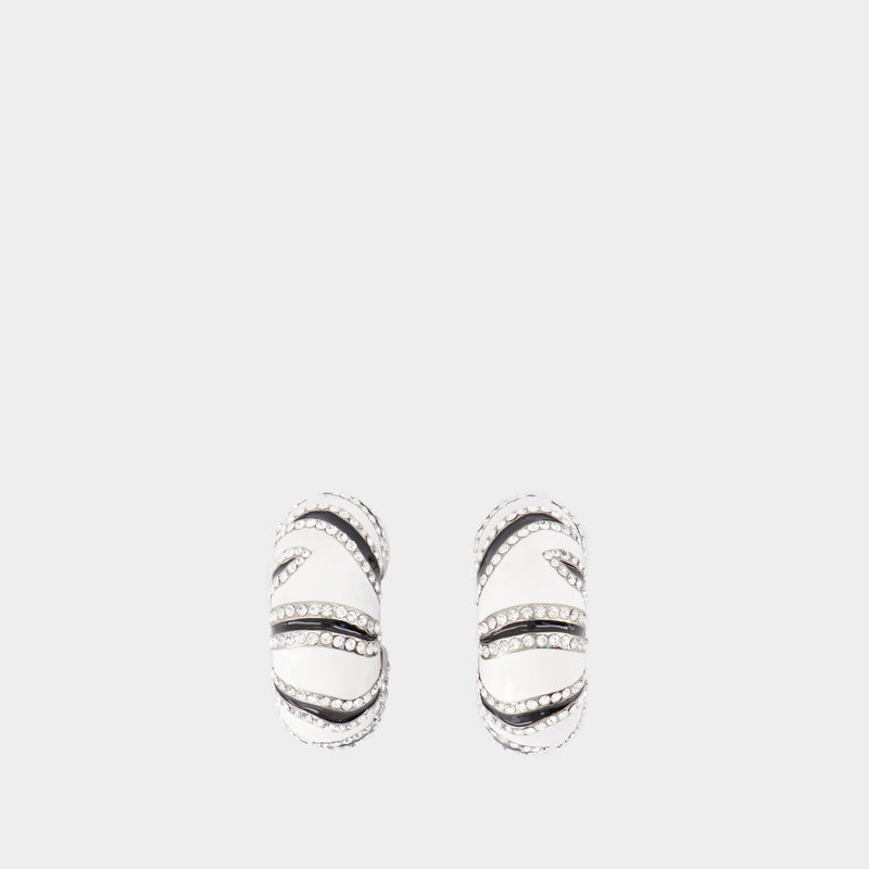 Les Boucles Zebra - Jacquemus - Metal - Black