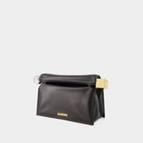 La Pochette Rond Carré - Jacquemus - Leather - Black