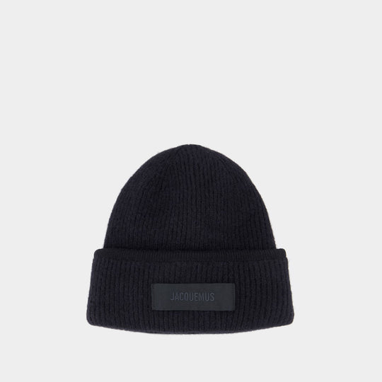 Le Bonnet Gros Grain - Jacquemus - Wool - Black
