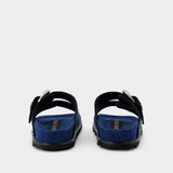 Deadstock Ms Ground Sandals - Marine Serre - Rubber - Blue Laser