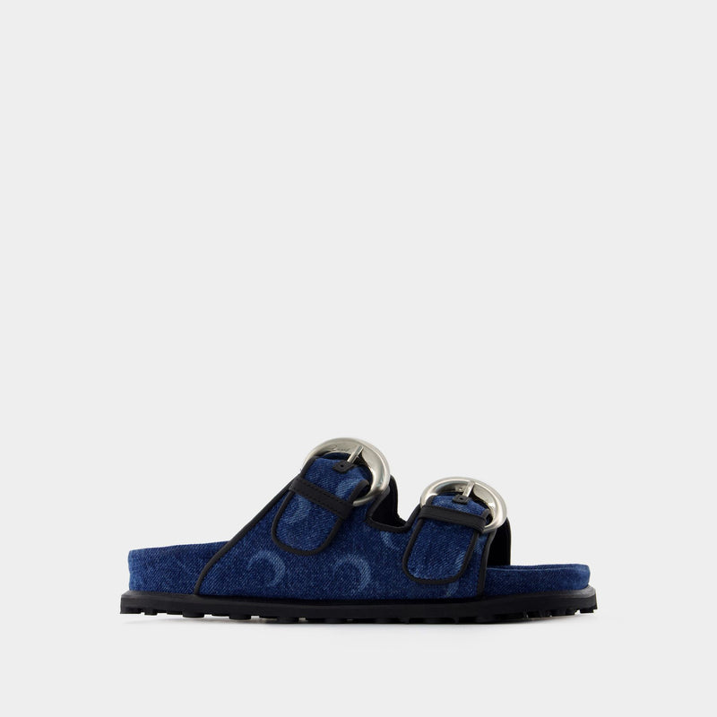 Deadstock Ms Ground Sandals - Marine Serre - Rubber - Blue Laser