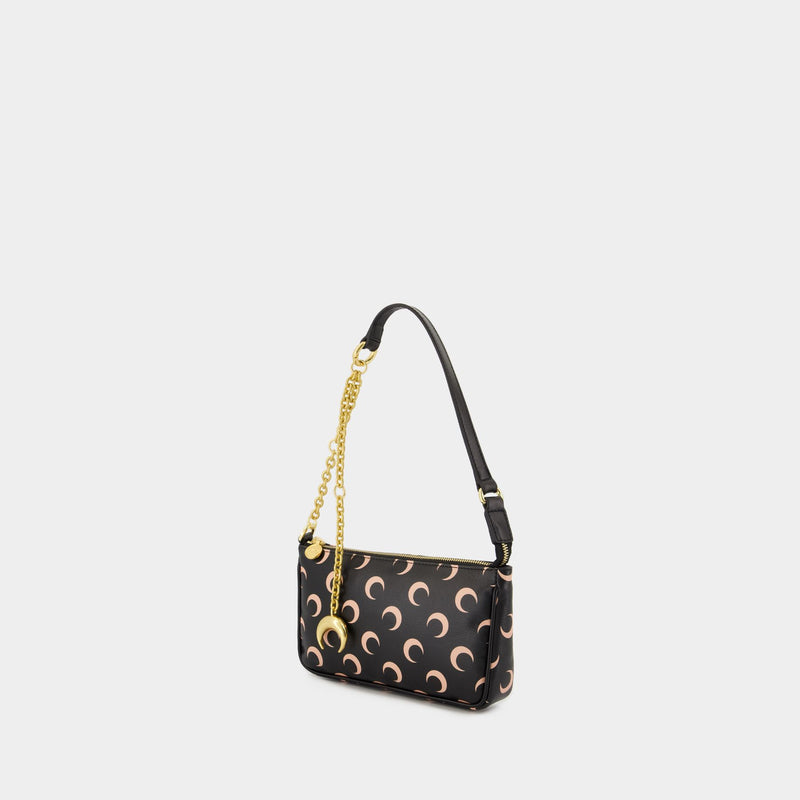 Moon Canvas Core Shoulder Bag - Marine Serre - Leather - Brown