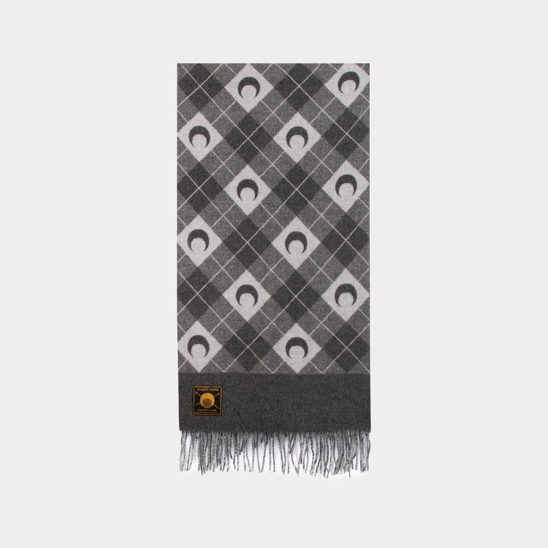 Scarf - Marine Serre - Wool - Light Grey