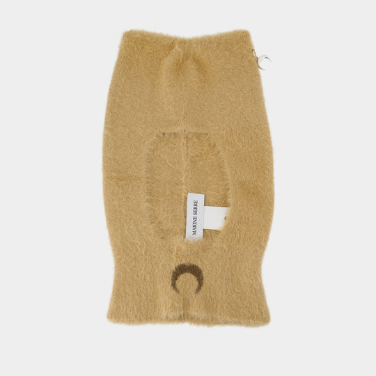 Fluffy Balaclava - Marine Serre - Wool - Beige