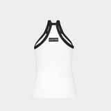 Rib 2x2 Tank Top - Marine Serre - Cotton - White