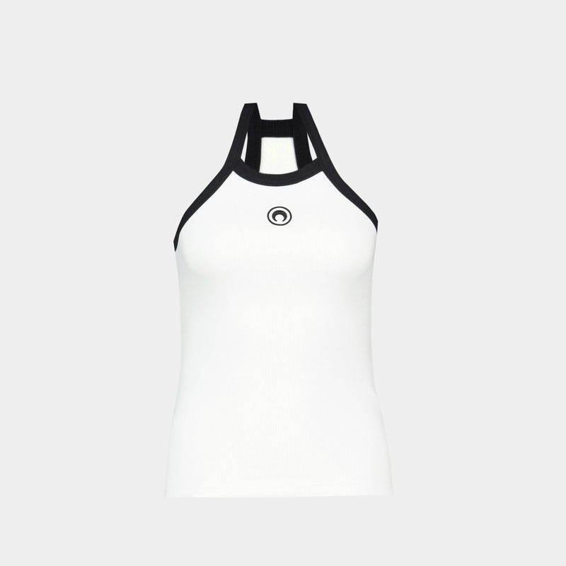 Rib 2x2 Tank Top - Marine Serre - Cotton - White