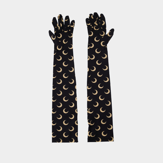 Moon Printed Jersey Gloves - Marine Serre - Other - Multicolor