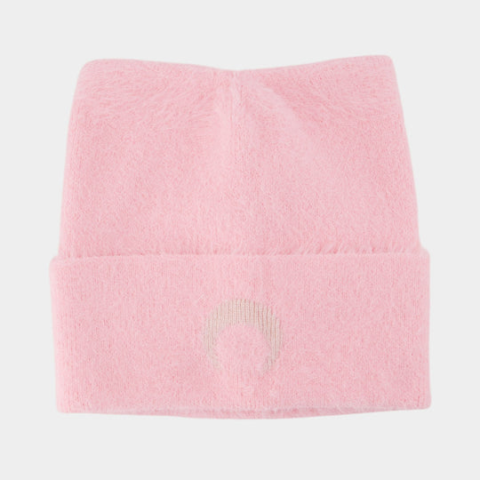 Cat Ears Fluffy Beanie - Marine Serre - Metal - Pink