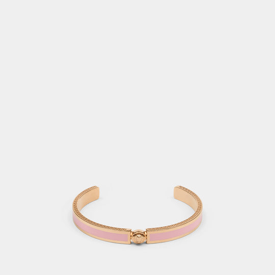 Bracelet Metal Enamel - Versace - Metal - Pink