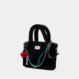 Apple Charm Purse - Charles Jeffrey Loverboy - Cotton - Black