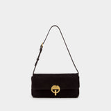 Moon Baguette Shoulder Bag - Vanessa Bruno - Leather - Black