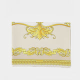 90x90 New Barocco Scarf - Versace - Silk - Ivory