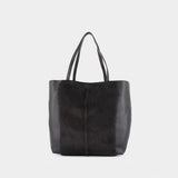 Roam Goat Hair Shopper Bag - TOTEME - Leather - Black