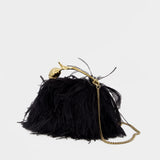 Mini Bloom Bag - ERDEM - Leather - Black