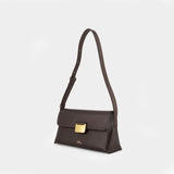 Simone Small Shoulder Bag - A.P.C. - Leather - Dark Brown