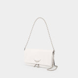 Rock Grained Crossbody - Zadig & Voltaire - Leather - White