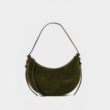 Romy Half Moon Handbag - Tory Burch - Leather - Khaki