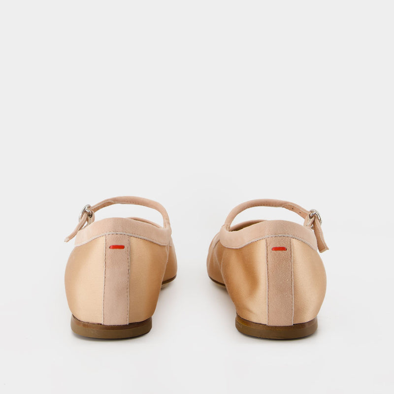 Uma Cap Ballerinas - Aeyde - Satin - Gold