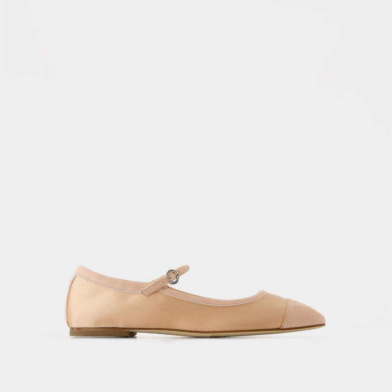 Uma Cap Ballerinas - Aeyde - Satin - Gold