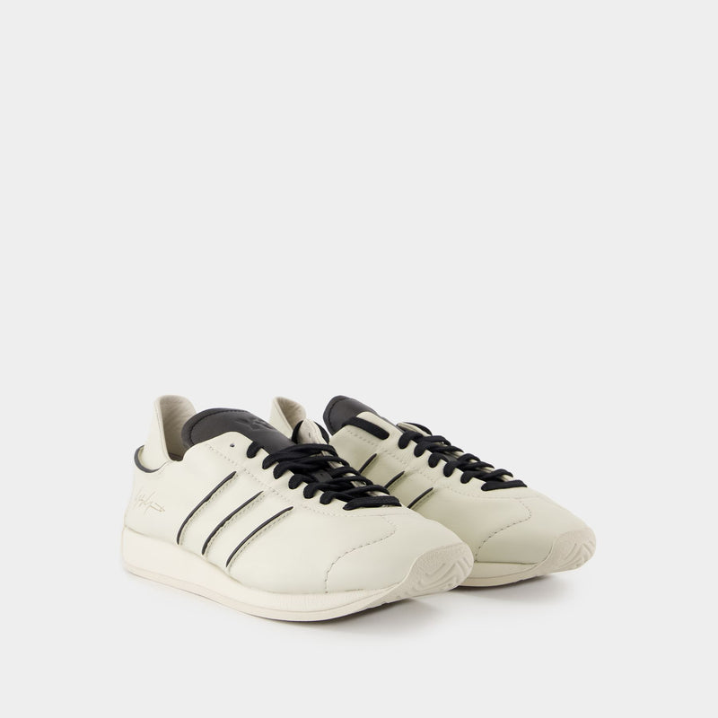 Country Sneakers - Y-3 - Leather - White