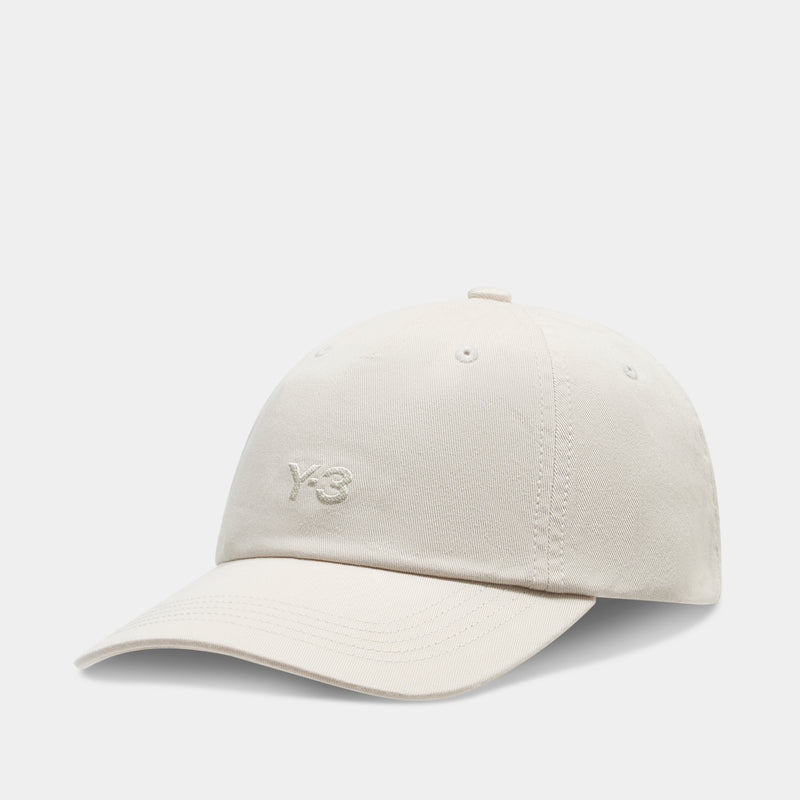 Dad Cap - Y-3 - Cotton - White Y-3 DAD CAP(S TALC): Y-3｜WILDSIDE YOHJI YAMAMOTO [Official main image 3