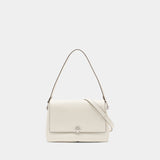 Charlie Shoulder Bag - Tory Burch - Leather - White