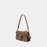 Crystal Signature Tabby 26 Shoulder Bag - Coach - Cotton - Brown