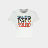 Tee T-Shirt - Rabanne - Cotton - White
