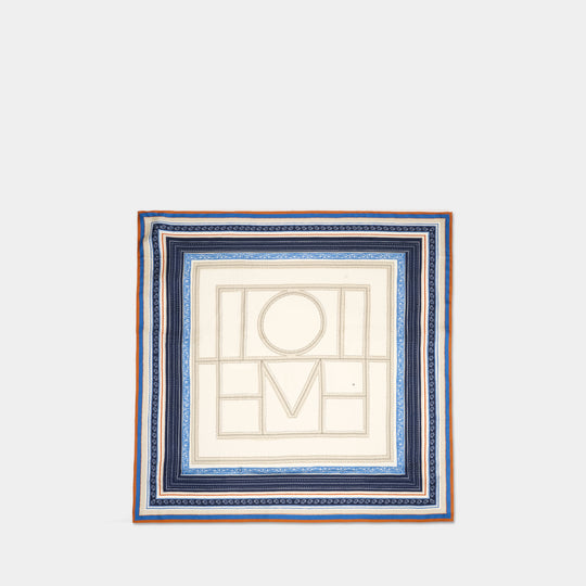 Collector Scarf - TOTEME - Silk - Blue