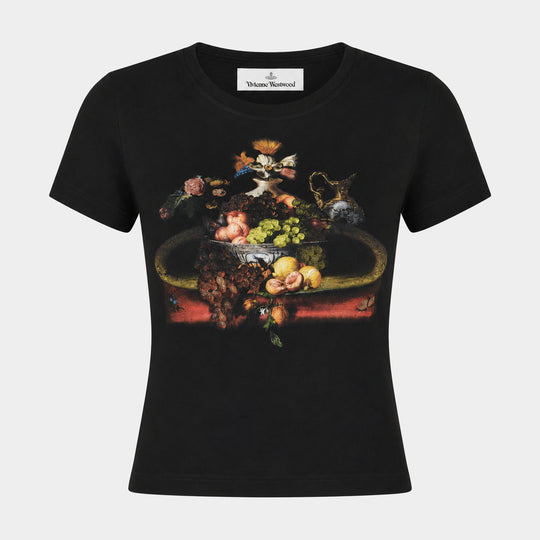 Still Life Orb Baby Peru' T-Shirt - Vivienne Westwood - Cotton - Black