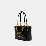1945 Small Shoulder Bag - Balmain - Leather - Black