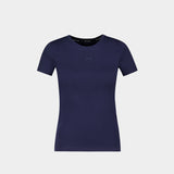 Moon Ss Baby T-Shirt - Marine Serre - Cotton - Blue