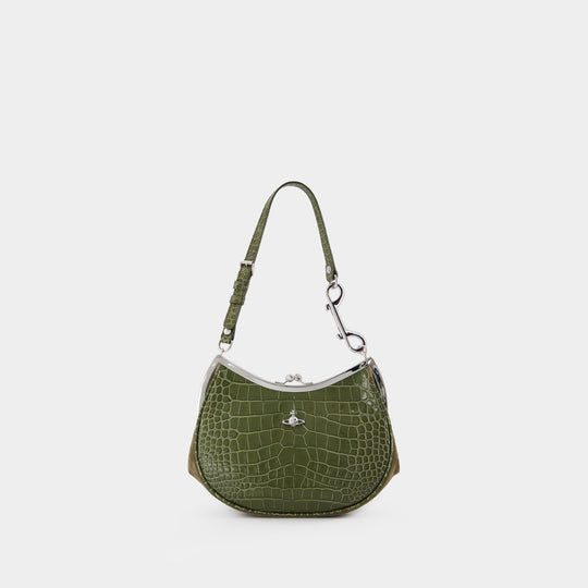Charm Frame Purse  - Vivienne Westwood - Leather - Khaki