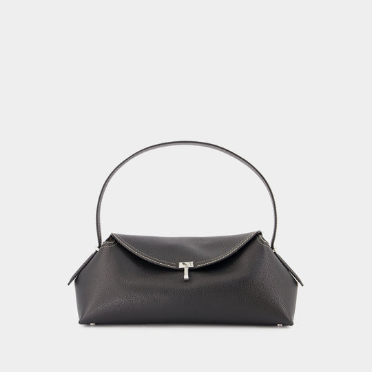 T-Lock Shoulder Bag - TOTEME - Leather - Black