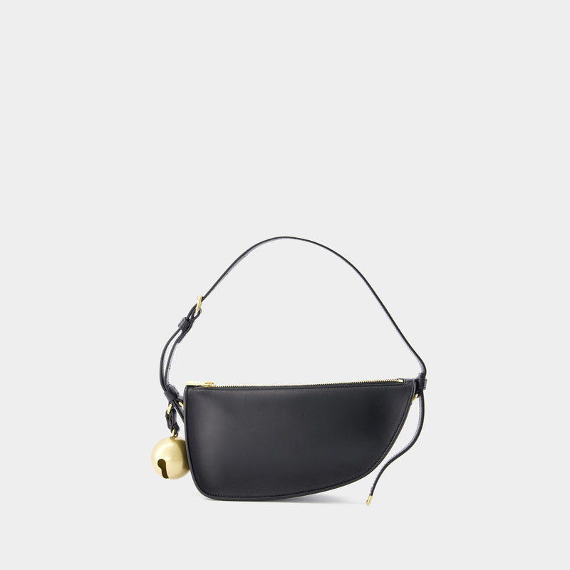 Shield Sling Mini Shoulder Bag - Burberry - Leather - Black