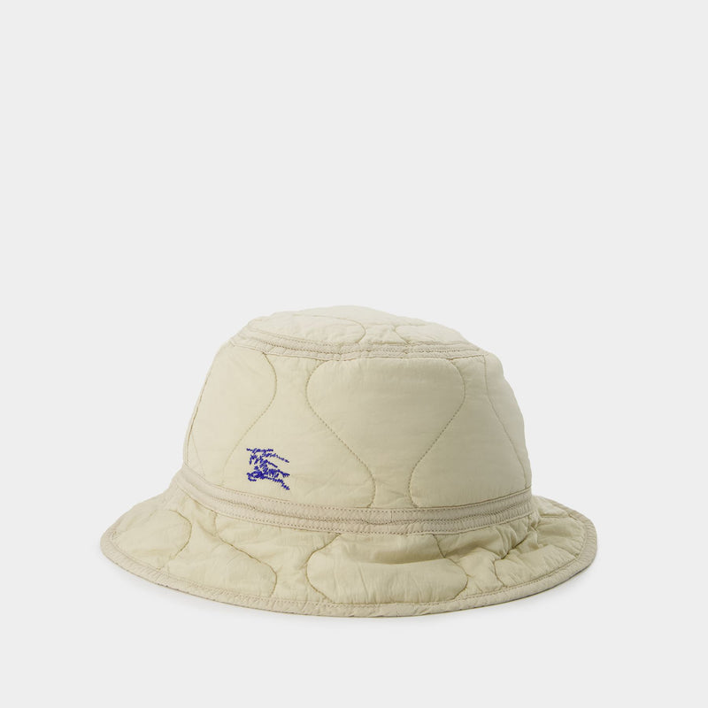 Quilted Bucket Hat - Burberry - Nylon - Beige
