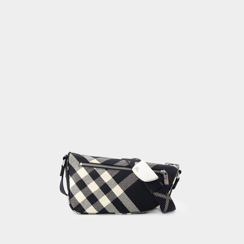 Shield Messenger S Crossbody - Burberry - Synthetic - Black