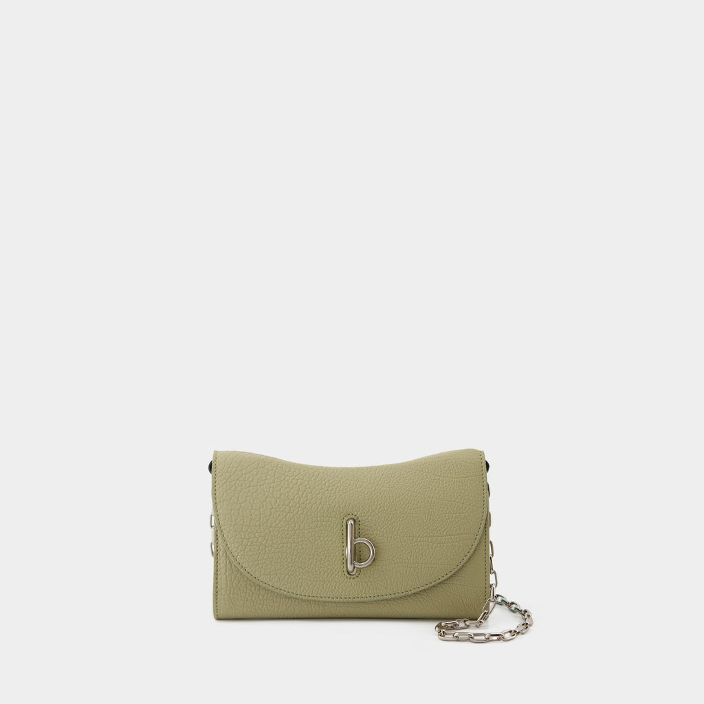 24AW new/Burberry ロッキングホースチェーンポーチ Bag Beige Rocking Horse Wallet On Chain - Burberry - Leather - Beige
