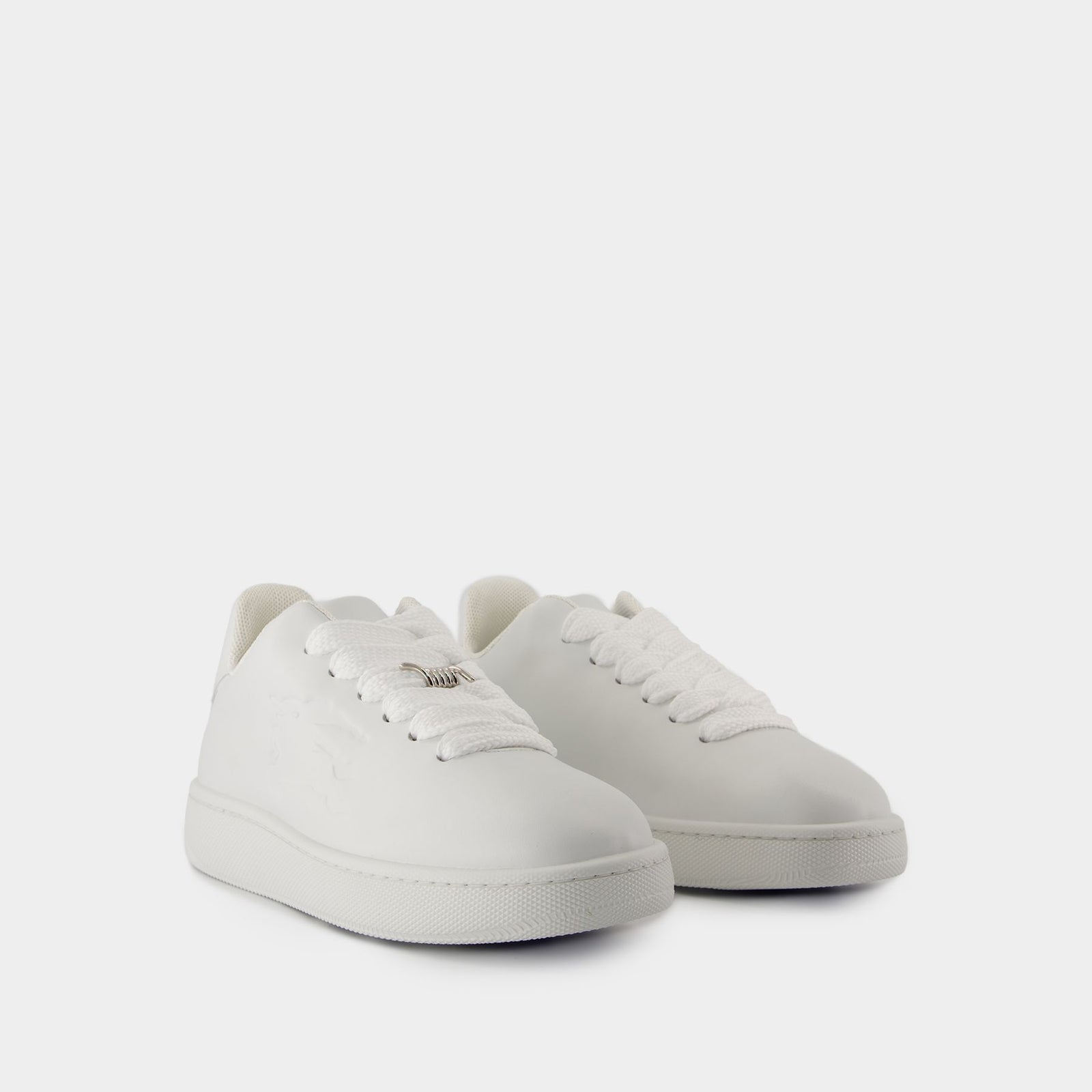 Box Sneakers - Burberry - Leather - White Box Sneakers - Burberry - Leather - White