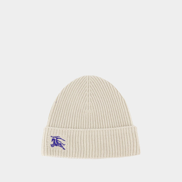 NWT Burberry Cashmere Ekd Beanie Hat Grey Burberry Gray EKD Beanie Burberry main image 2