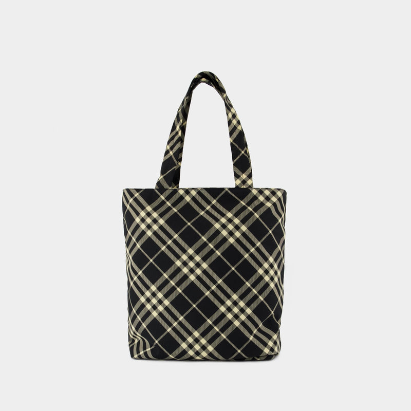 Classic Shopper Bag Burberry Synthetic Black