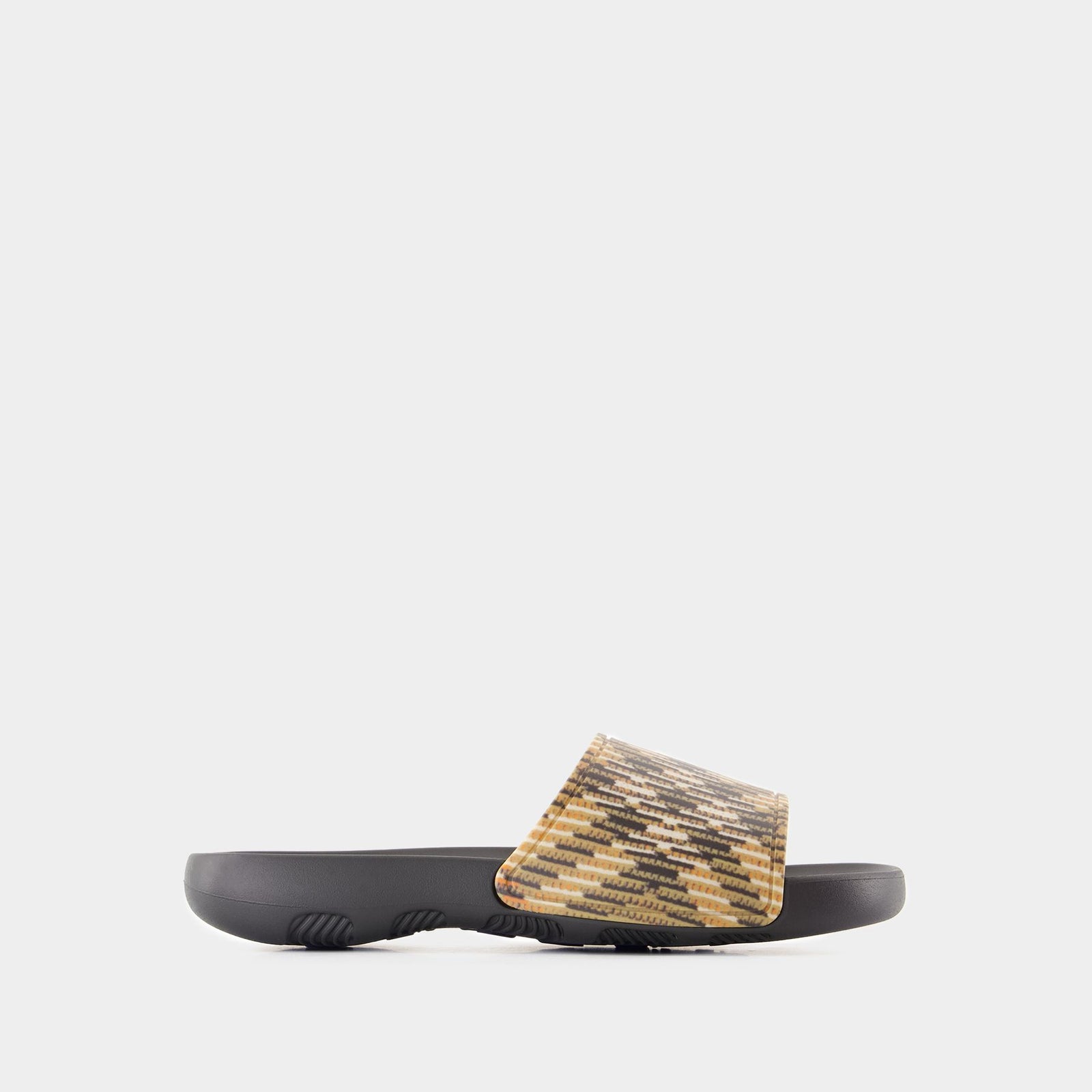 サンダル・ミュール Burberry Dive Check sandals - Burberry - Synthetic - Beige Dive Check sandals - Burberry - Synthetic - Beige